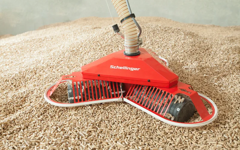 Saugsystem für Pellets