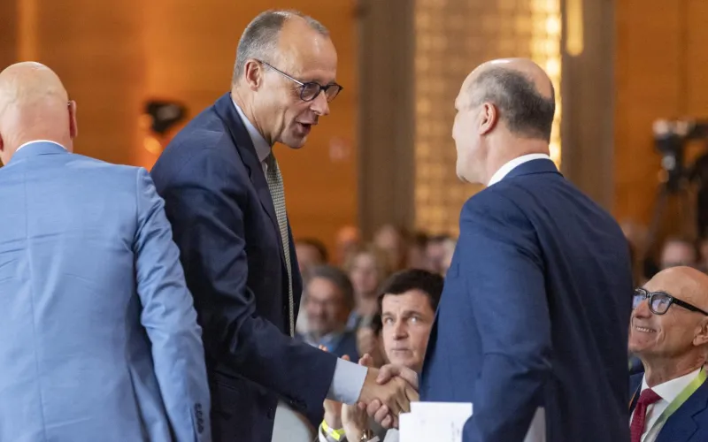 Friedrich Merz und Johannes Pressl
