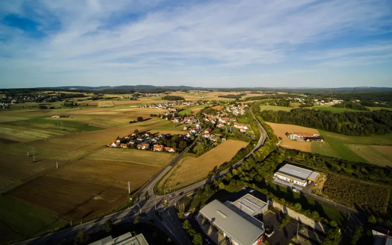 Gemeinde klein von oben