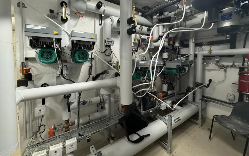 Heizanlage in einer Schule