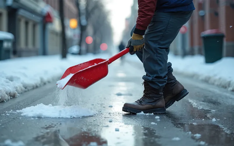 Salzstreuung im Winter