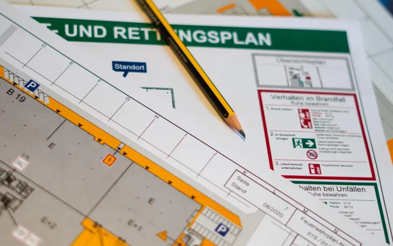 Flucht- und Rettungsplan 
