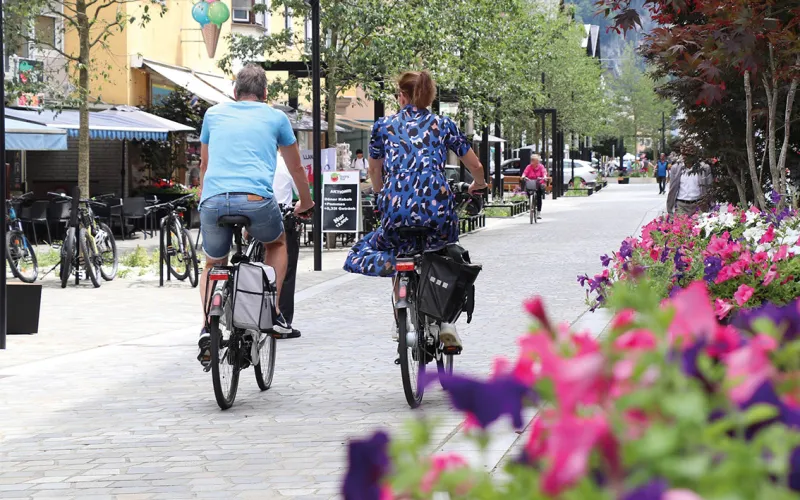 Radfahrer in Wörgl