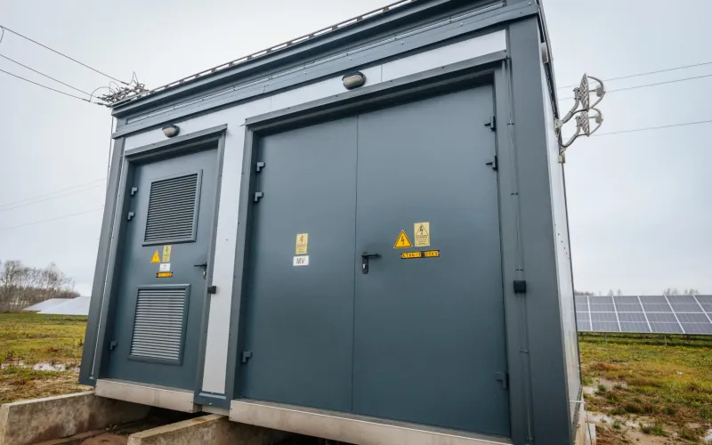 elektrische Umspannstation und Energieverteilungseinheit