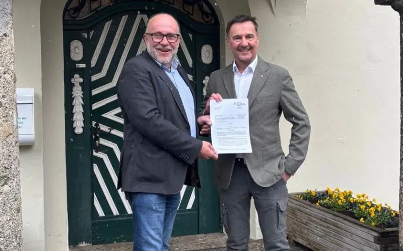 Bürgermeister Otto Kloiber und Landesrat Martin Zauner