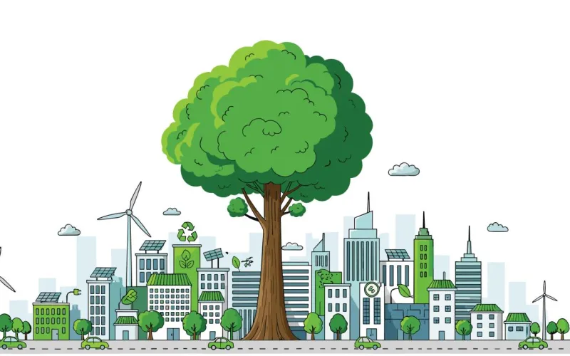 Symbolbild Klimawandel in der Stadt