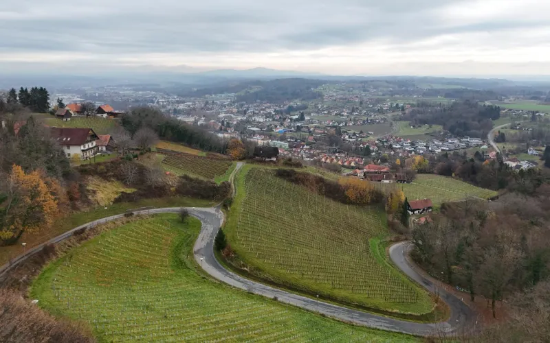 Blick auf Deutschlandsberg vonder Burg Deutschlandsberg