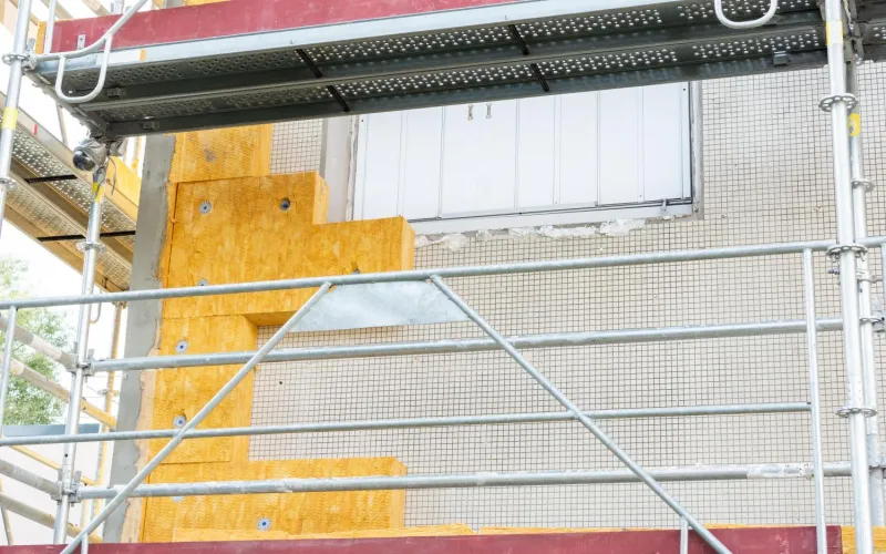 thermische Sanierung einer Fassade