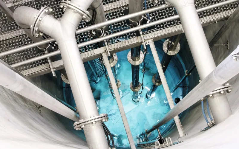 Blick in eine Wasserversorgungsanlage
