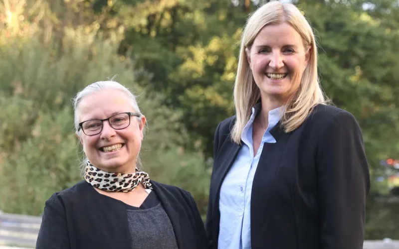  Bürgermeisterin Bettina Lancaster und Bürgermeisterin Daniela Kampfl