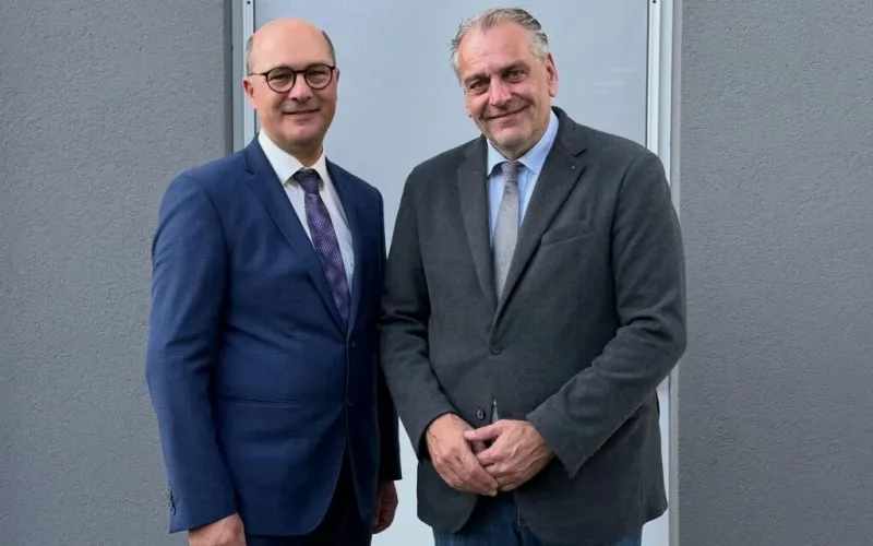 Gemeindebund Präsident Johannes Pressl mit Andreas Kollross, dem neuen Vizepräsidenten des Gemeindebundes.
