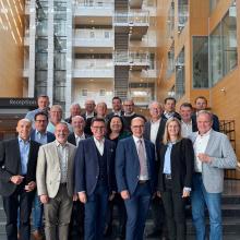 Gemeindebund-Präsident Johannes Pressl und die  Gemeindebund- Delegation in  Kopenhagen.