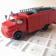Plastik-Feuerwehrauto